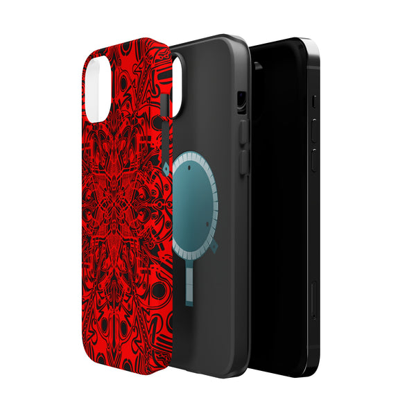 RED Mandala Case Mate Tough Phone Cases - Sand Vandal