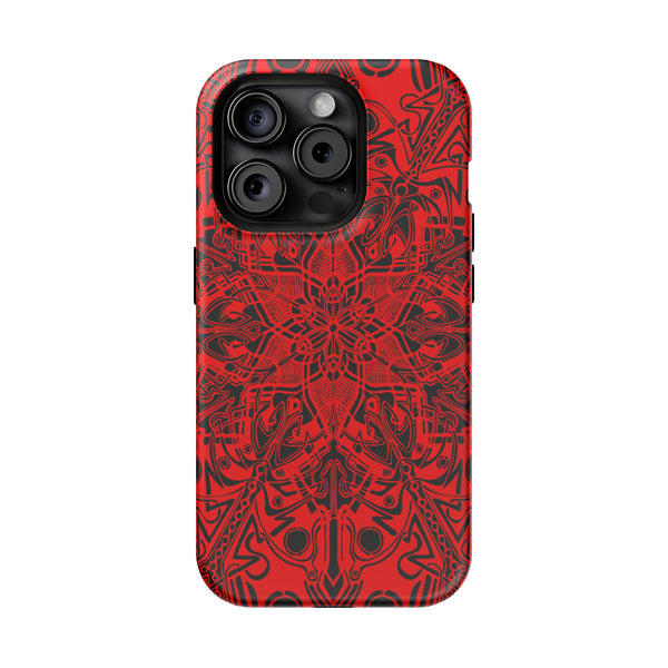 RED Mandala Case Mate Tough Phone Cases - Sand Vandal