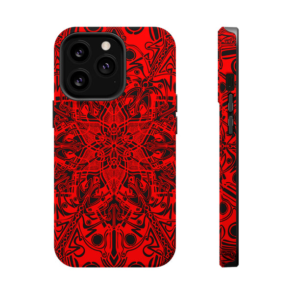 RED Mandala Case Mate Tough Phone Cases - Sand Vandal