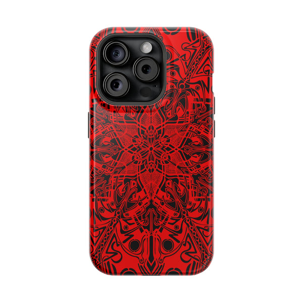 RED Mandala Case Mate Tough Phone Cases - Sand Vandal