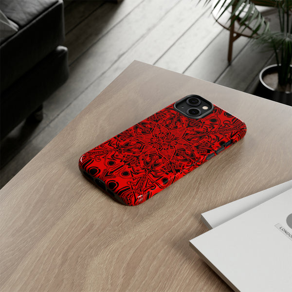 Red Mandala Tough Cases