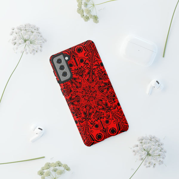Red Mandala Tough Cases
