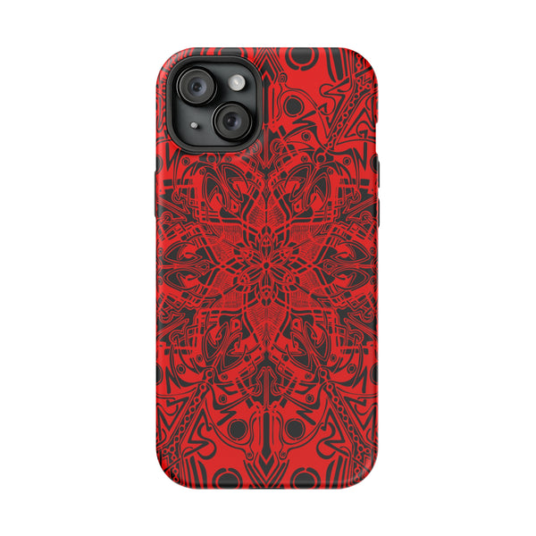 RED Mandala Case Mate Tough Phone Cases - Sand Vandal