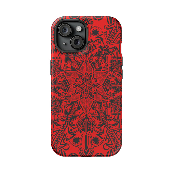 RED Mandala Case Mate Tough Phone Cases - Sand Vandal