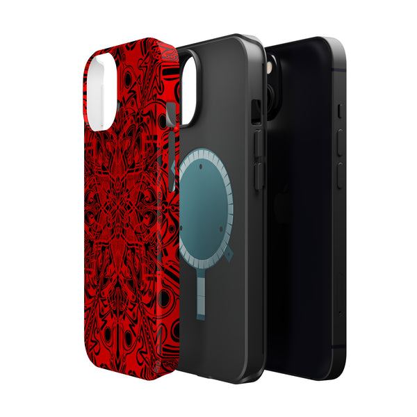 RED Mandala Case Mate Tough Phone Cases - Sand Vandal