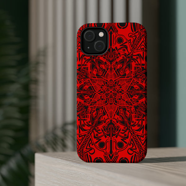 RED Mandala Case Mate Tough Phone Cases - Sand Vandal