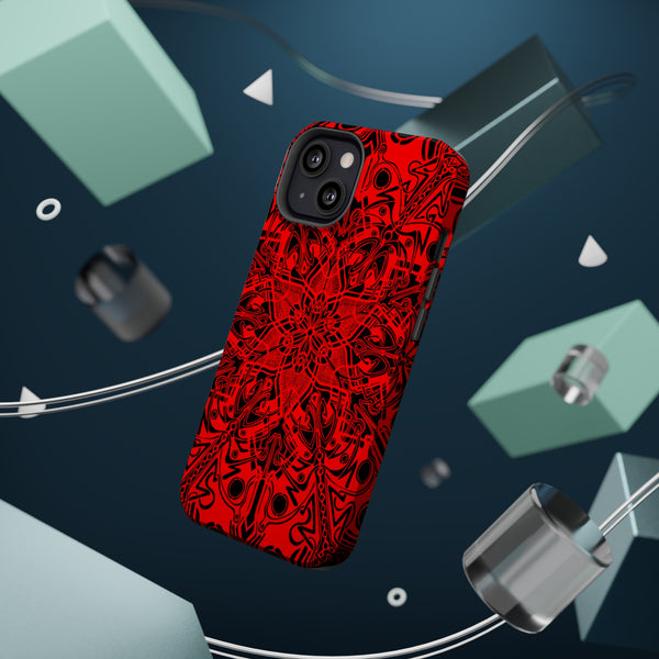 RED Mandala Case Mate Tough Phone Cases - Sand Vandal