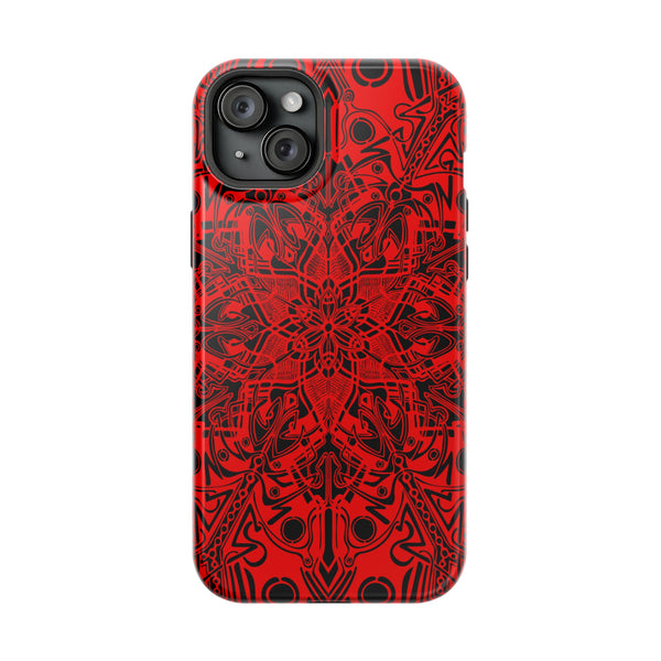 RED Mandala Case Mate Tough Phone Cases - Sand Vandal