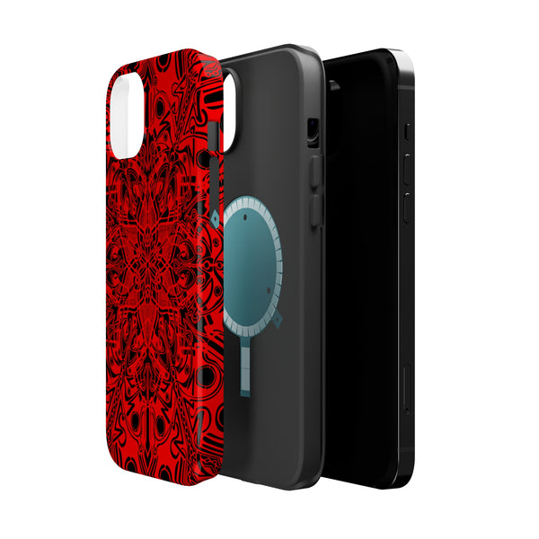 RED Mandala Case Mate Tough Phone Cases - Sand Vandal