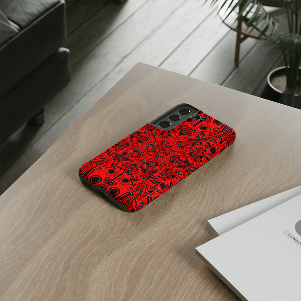 Red Mandala Tough Cases