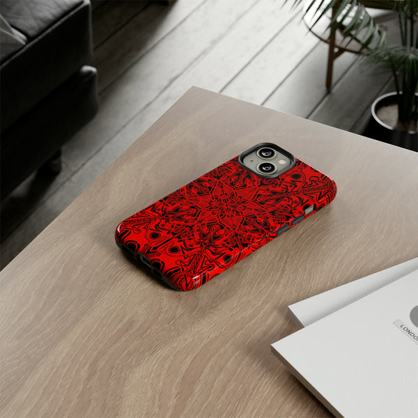 Red Mandala Tough Cases