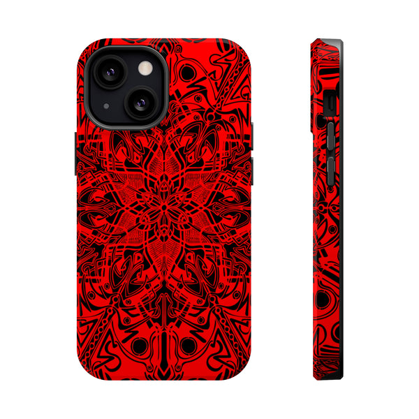 RED Mandala Case Mate Tough Phone Cases - Sand Vandal