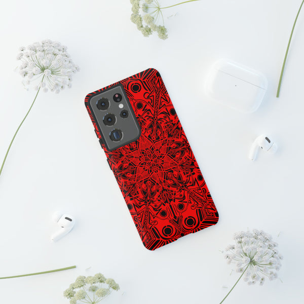 Red Mandala Tough Cases