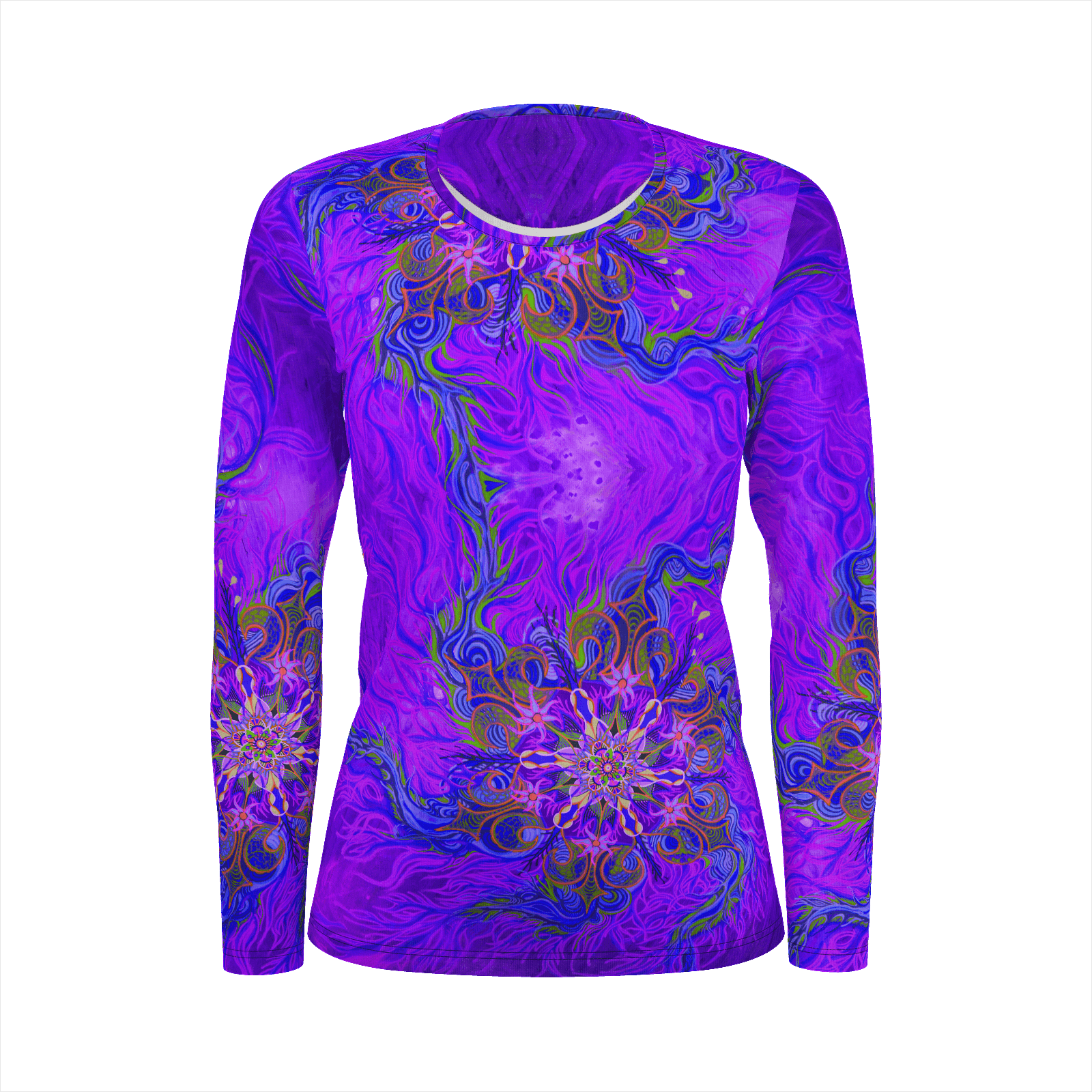 Ultra Violet Firestorm - Pima Cotton Longsleeve- Womens - Sand Vandal