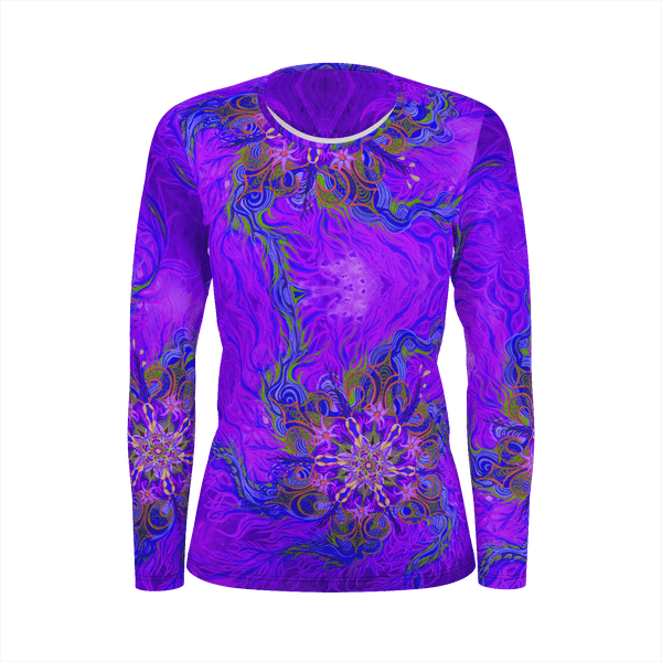 Ultra Violet Firestorm - Pima Cotton Longsleeve- Womens - Sand Vandal