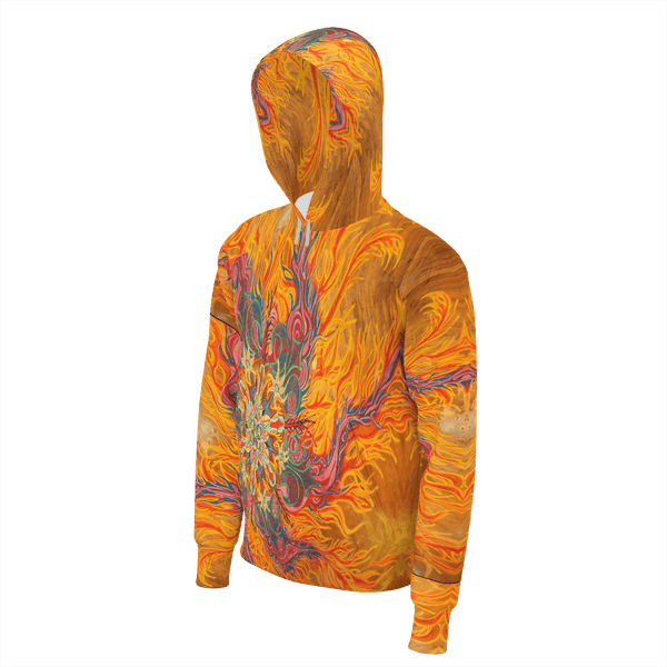 Fire Design Hoodie 100% Cotton - Sand Vandal