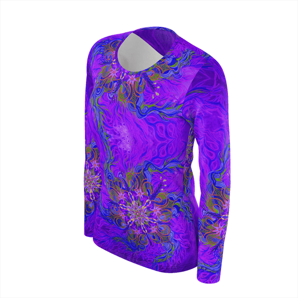 Ultra Violet Firestorm - Pima Cotton Longsleeve- Womens - Sand Vandal