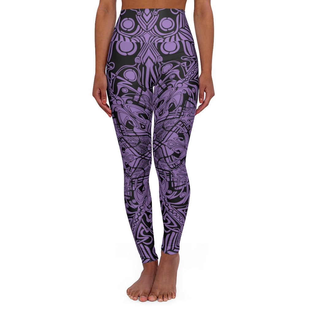 High Waisted Yoga Leggings - Sand Vandal