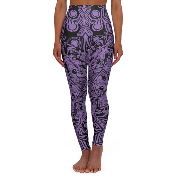 High Waisted Yoga Leggings - Sand Vandal