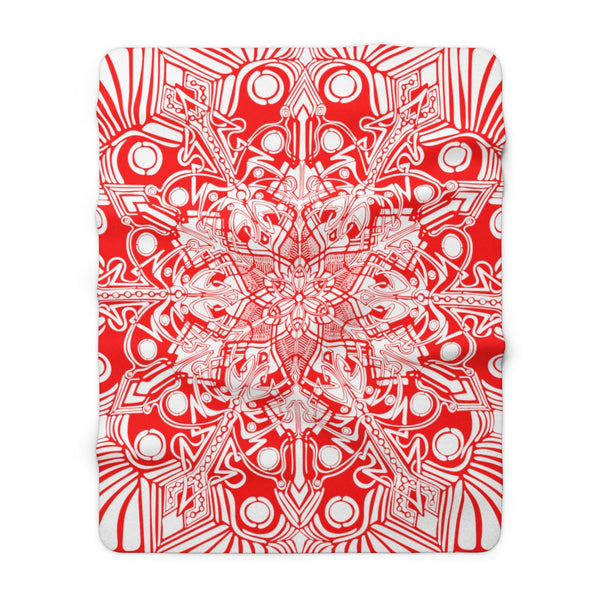 Red Sherpa Fleece Blanket - Sand Vandal
