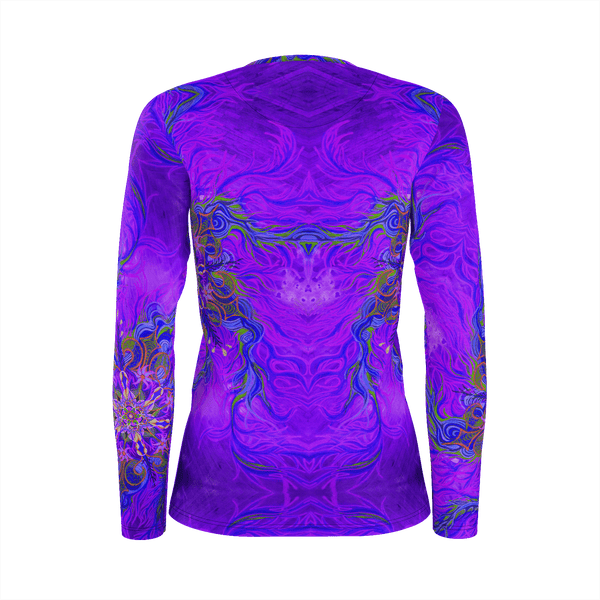 Ultra Violet Firestorm - Pima Cotton Longsleeve- Womens - Sand Vandal