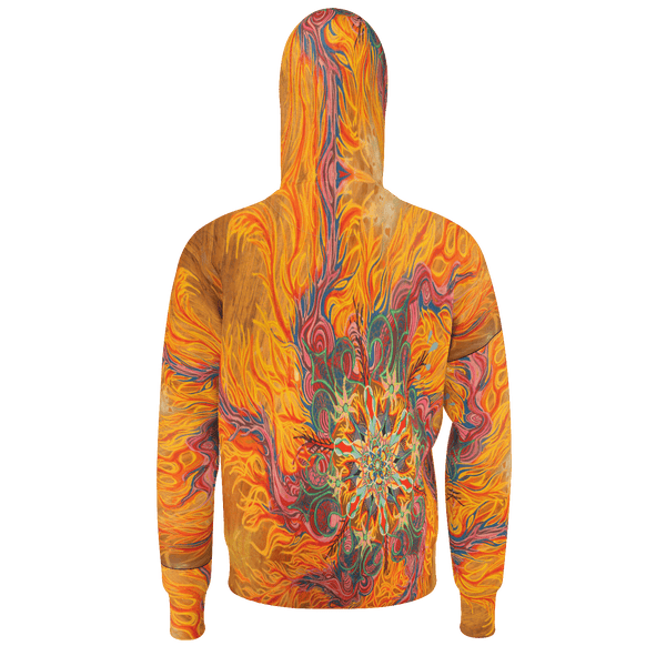 Fire Design Hoodie 100% Cotton - Sand Vandal