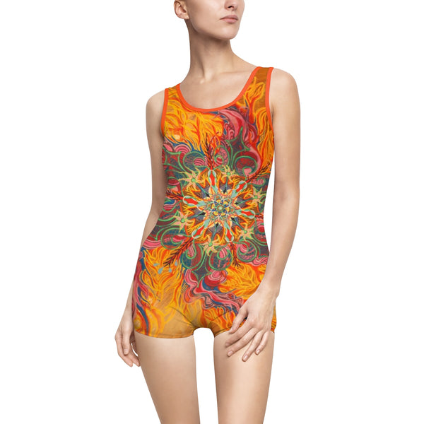 Fire - Women's Vintage Swimsuit - Sand Vandal