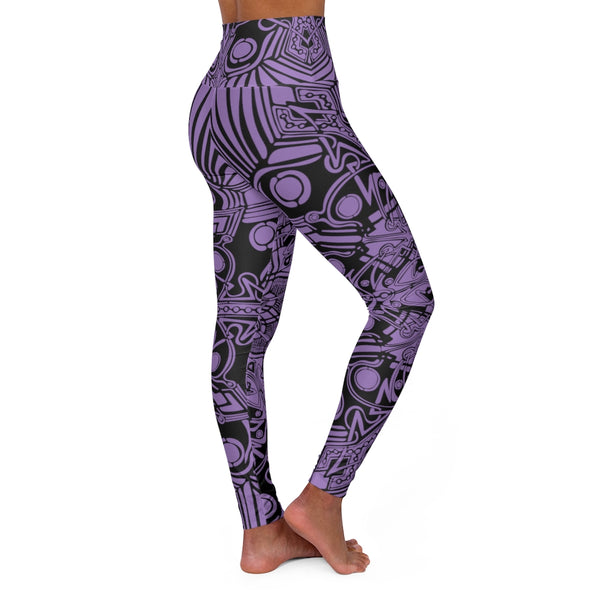High Waisted Yoga Leggings - Sand Vandal