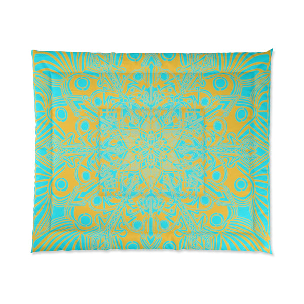 Color Vibrations - Comforter Cerulean/Gold - Sand Vandal