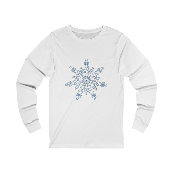 Snowflake - Unisex Jersey Long Sleeve Tee - Sand Vandal