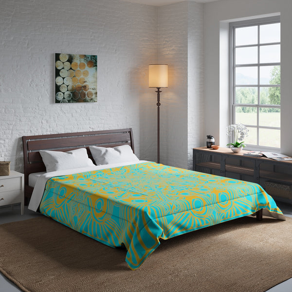 Color Vibrations - Comforter Cerulean/Gold - Sand Vandal
