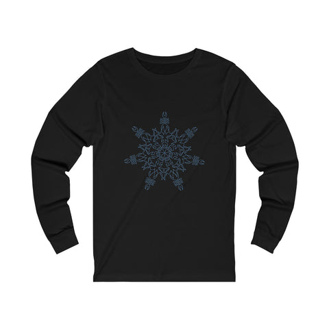 Snowflake - Unisex Jersey Long Sleeve Tee - Sand Vandal