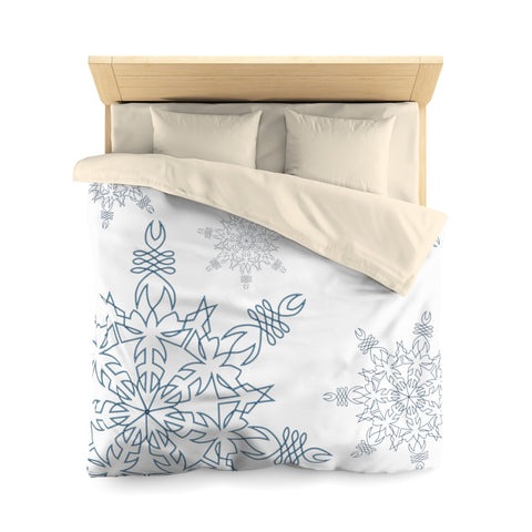 Snowflake - Microfiber Duvet Cover - Sand Vandal