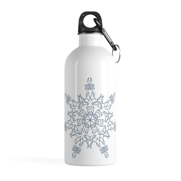 Stainless Steel Water Bottle -Snowflake - Sand Vandal