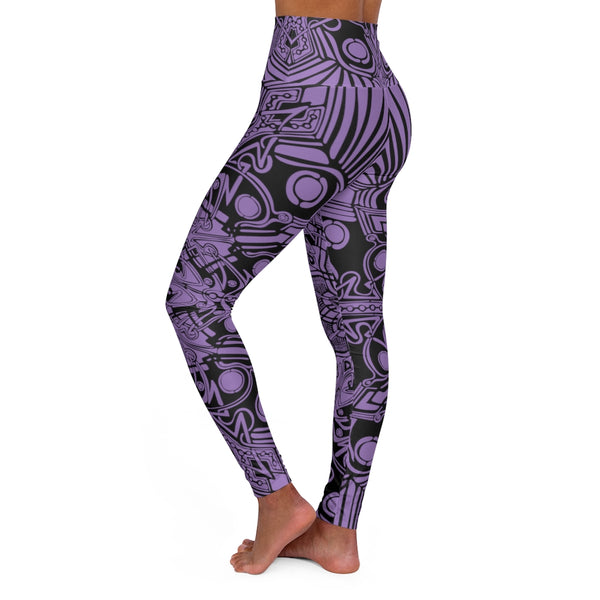 High Waisted Yoga Leggings - Sand Vandal