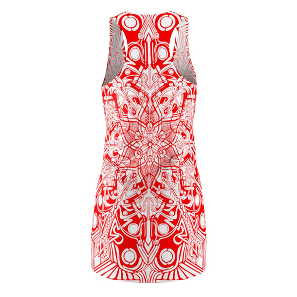 Red Women's Cut & Sew Racerback Dress - Sand Vandal