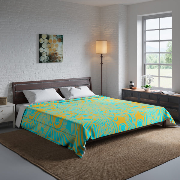 Color Vibrations - Comforter Cerulean/Gold - Sand Vandal