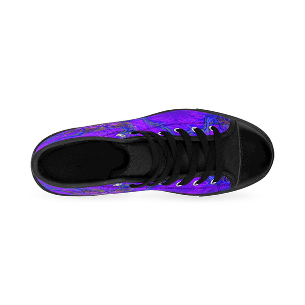 Women's High-top Sneakers -Purple Fire - Sand Vandal