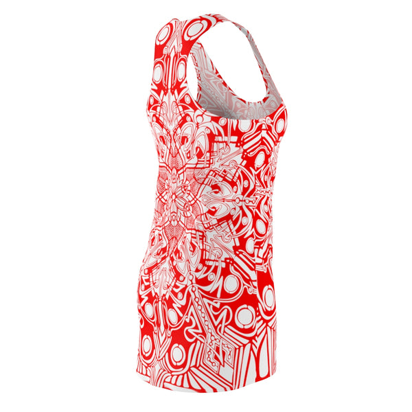 Red Women's Cut & Sew Racerback Dress - Sand Vandal