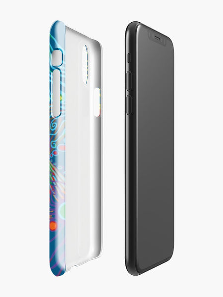 I phone Case Blue with Rainbow Design - Sand Vandal