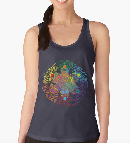 Racerback Tank Rainbow Design - Sand Vandal