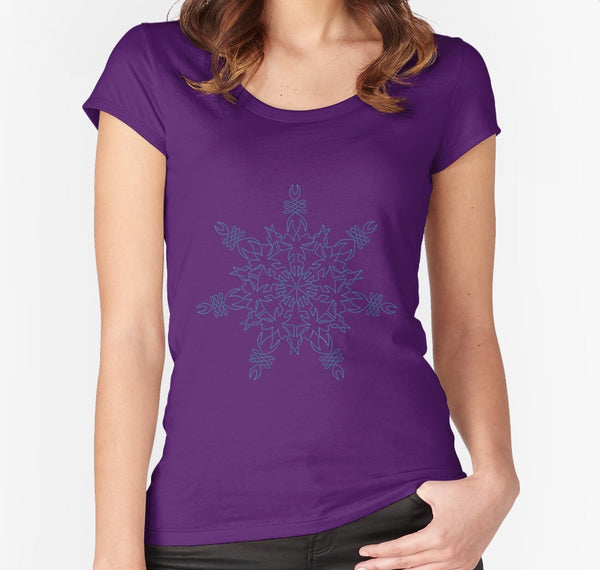 Fitted Scoop T with Snowflake - Sand Vandal
