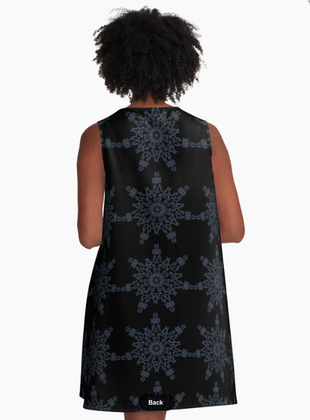 A Line Dress - Snowflake - Sand Vandal