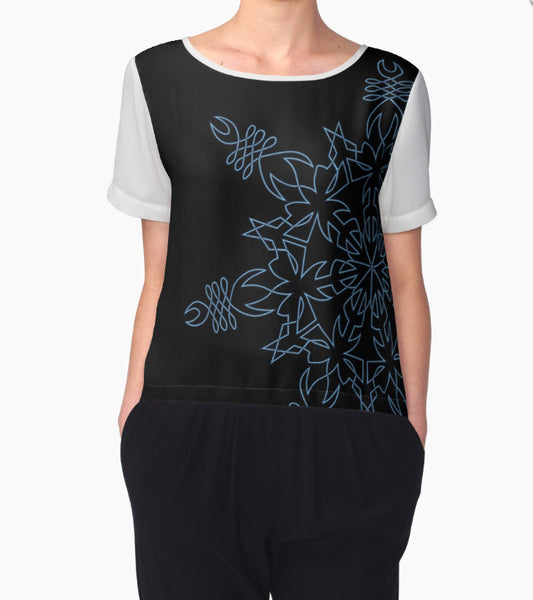 Chiffon Top - Snowflake - Sand Vandal