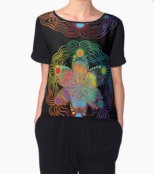 Chiffon Top - Rainbow - Sand Vandal