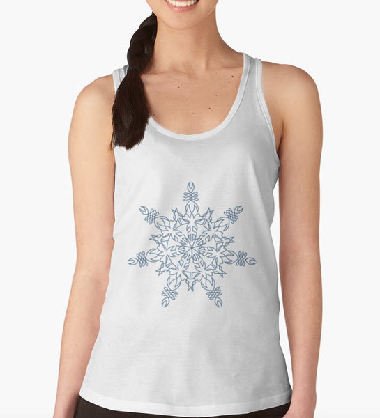 Racerback Tank - Snowflake design - Sand Vandal