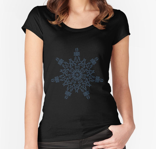 Fitted Scoop T with Snowflake - Sand Vandal