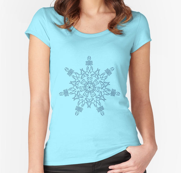 Fitted Scoop T with Snowflake - Sand Vandal