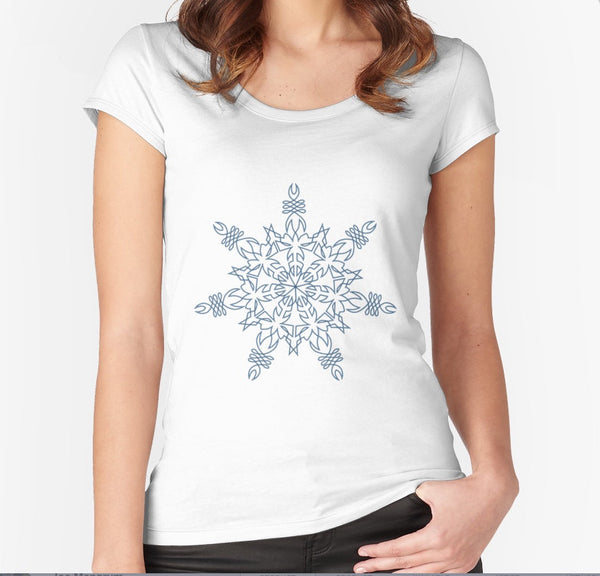 Fitted Scoop T with Snowflake - Sand Vandal