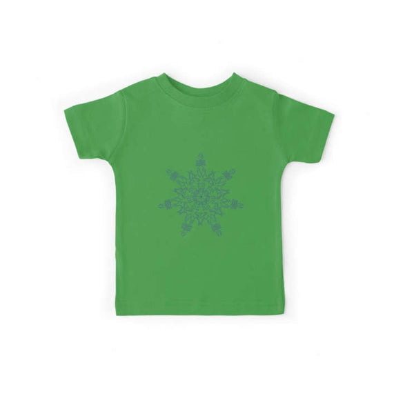 Kids/ Baby T Shirt Snowflake Design - Sand Vandal